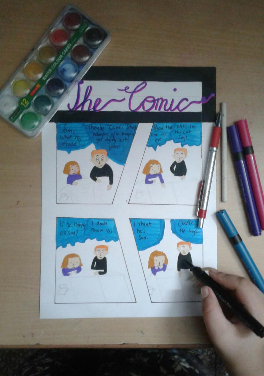 Glimpses of making comic strips